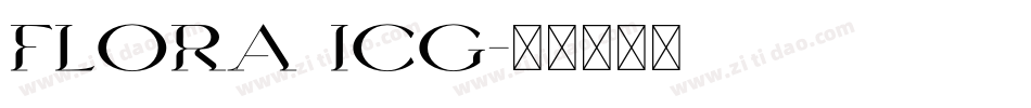 Flora ICG字体转换